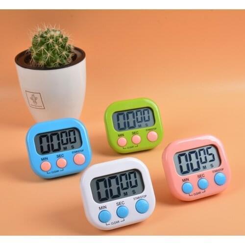Multifunctional Magnetic Digital Kitchen Timer Loud Alarm LED Display for Cooking Shower Baking Stopwatch Tools