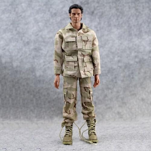 1/6 Scale male soldiers clothing US military Camouflage battle uniform model black eagle Battle suit for12"Action Figures Clothe