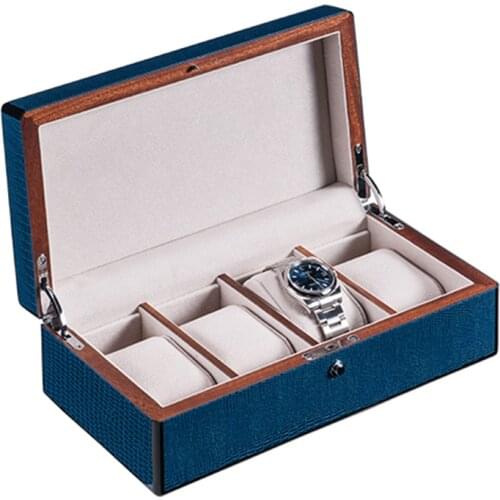 New 2019 Dark Blue Watch Storage Cases Piano Paint Design Brand Mechanical Watch Display Box Jewelry Package Box