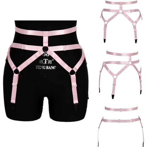 New Sexy Punk Goth Women Wedding Garters Body Bondage Sculpting Harness Waist Straps Suspenders Dress Belts Thigh Bands