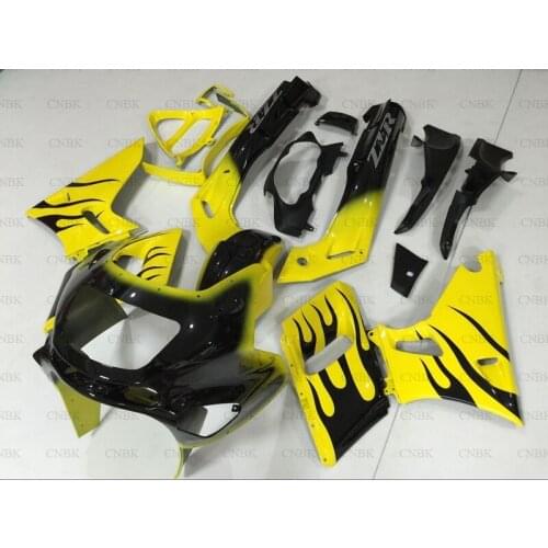 For Zzr 400 1993 - 2007 Full Body Kits Zzr 400 05 06 07 Yellow Black Fairing for Kawasaki Zzr400 03 04 Motorcycle Fairing