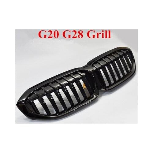Original 3 Series 2019 2020 G20 G28 Car Styling Glossy Black Replacement Grille Car Bumper Grill For BMW G20 G28 Front Grills