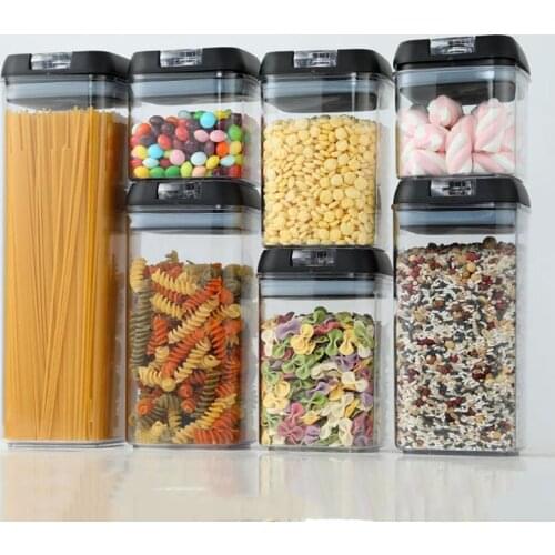Plastic airtight tank moisture-proof and insect-proof storage bottle food storage container kitchen refrigerator storage jar