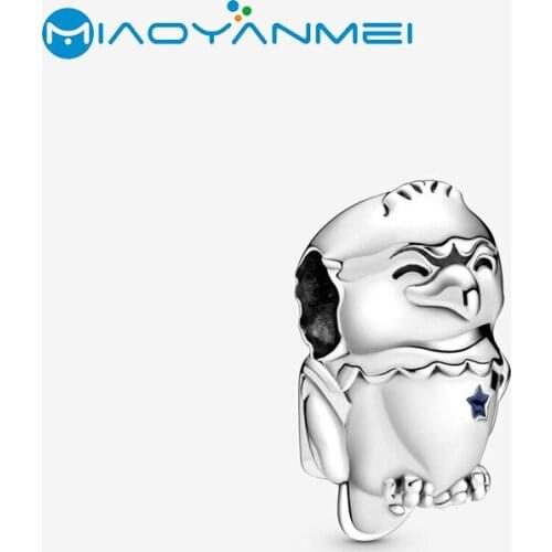 SALE! 2020 Summer 925 Sterling Silver Beads Bald Eagle Charm Fit Original Pandora Bracelets Women DIY Fashion Jewelry Gift