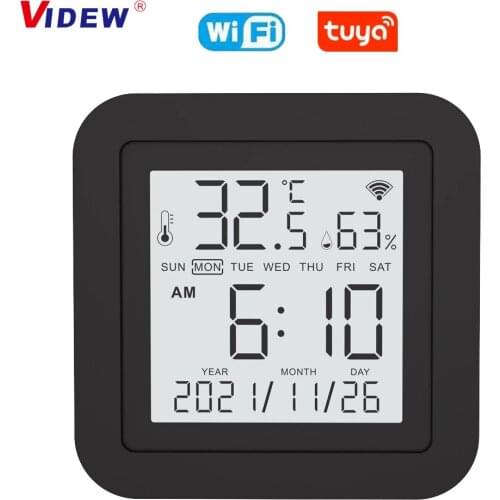 Tuya Smart Home WiFi Remote Control With Temperature and Humidity Sensor with LCD Screen Works with Alexa and Google Assistant