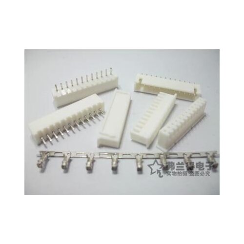 100Set XH2.54 2.54mm 12Pin 12P 180degree Curved Male Pin Header+Terminal+Female Housing XH2.54-12P Connector Kit