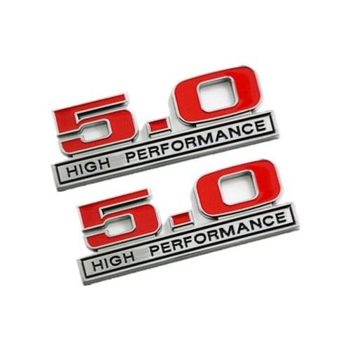 20X 3D Metal Alloy 5.0 High Performance Emblem Badge Car Sticker for Ford Focus Kuga Mondeo Mustang Ranger Galaxy Car Styling