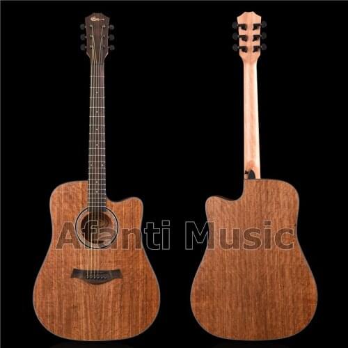 Afanti Music 41 inch all Walnut wood Acoustic guitar (LW-823)