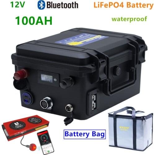 12v Lifepo4 12V 100ah lifepo4 battery pack 12.8v lifepo4 100AH lithium battery pack with 10A charger for inverter,solar, LED