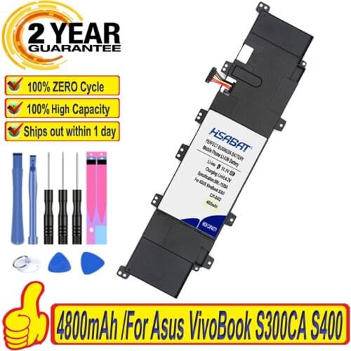 Top Brand 100% New C31-X402 Laptop Battery for ASUS VivoBook S300 S400 S300C S300CA S300E S400C S400CA S400E C31-X402 Batteries