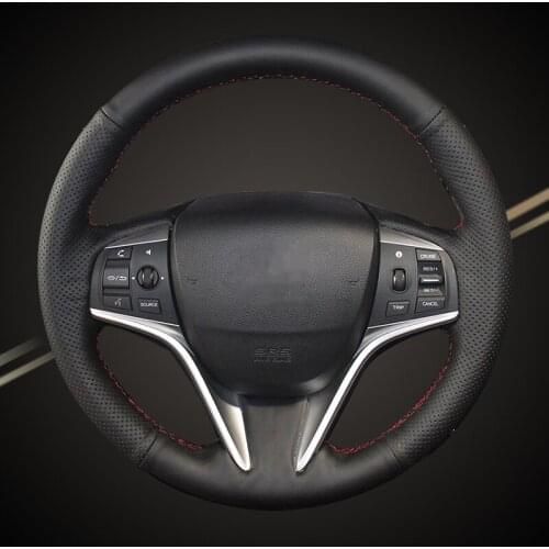 Car Braid On The Steering Wheel Cover for Honda Spirior Accord 2015-2017 DIY Auto Braiding Covers Interior Accessory Car-styling