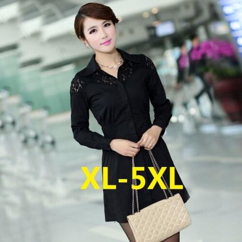 Blouse Women Shirts 100% Cotton Long Sleeve Female Tops 2020 Summer Style Loose Casual Office Ladies Shirt Plus Size 5XL