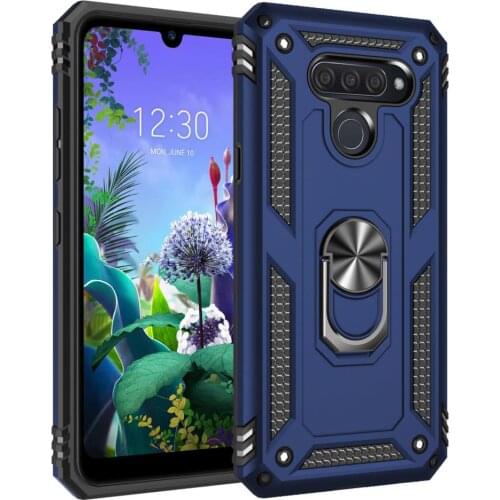 For LG Q60 Case Finger Ring Magnetism Holder Phone Back Coverfor LG K12 Prime LMX525BAW Case LG Q 60 60q Armor