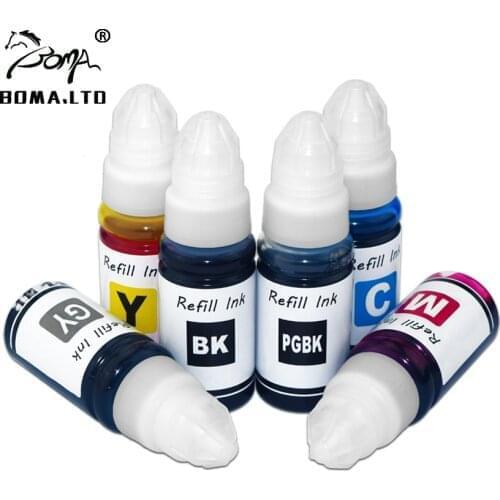 6 Colo/Lot Printer Ink For Canon PGI CLI 450 451 550 551 150 151 350 351 250 251 650 651 750 751 ink Cartridge Bulk Ciss