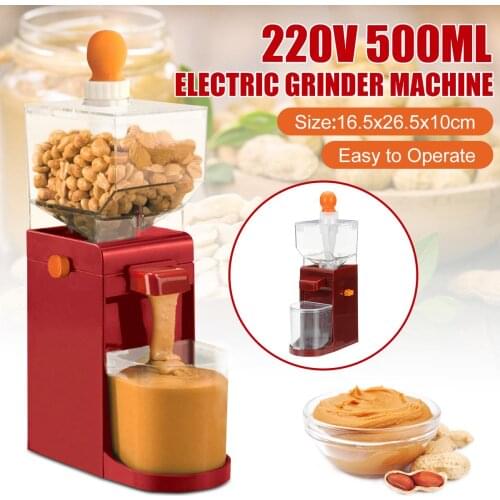 500ML Mini Household Peanut Maker Electric Grinder Electric Peanut paste Machine Coffee Grinder Mini DIY Making Peanut Grinder