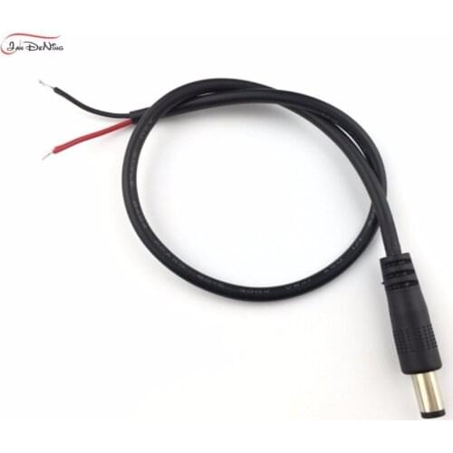 JanDeNing For 10PCS 2.1mm Male led DC Connector Cable Power Plug Remote Controller CCTV Camera