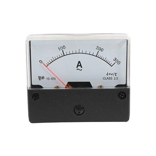 Class 2.5 AC0-300A Fine Tuning Dial Alternating Test Panel Meter Ammeter Gauge