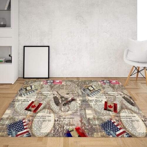 Sofa Area Rugs Kitchen Floor Mat Large Living Room Bedroom Bathroom Decor Carpet Print European Ancient Architecture Album
