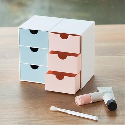 Creative Home Office Collection And Storage Multi Function Drawer Type Storage Box Sorting Cabinet Desktop Storage Convenient