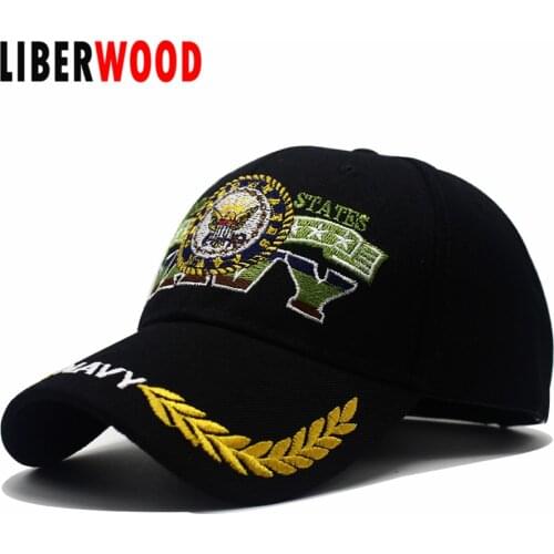LIBERWOOD United states NAVY hat with Olive Embroidered baseball cap hat native pride eagle feather hat cap US eagle cap unisex