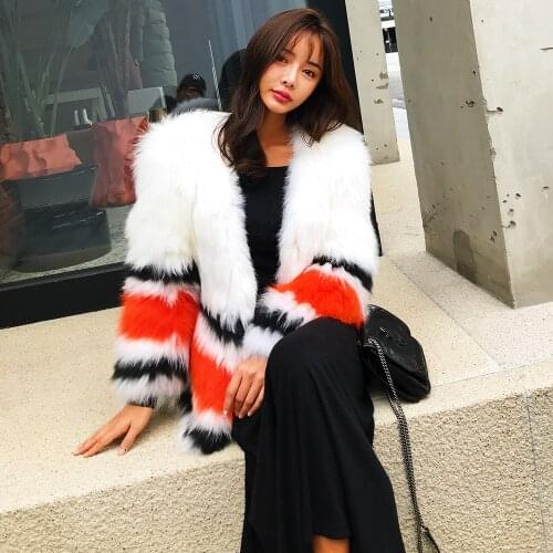 Fur Autumn Real Fox Fashion Winter Coat Korean Long Coats and Jackets Women Vintage Jacket Chaqueta Mujer MY1107