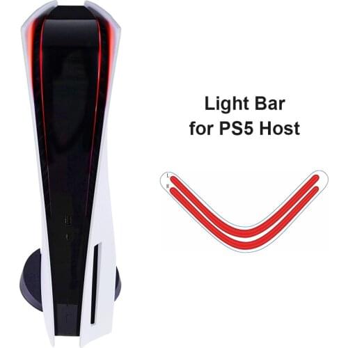 For PS5 Host Self Adhesive Light Bar LED Luminous Sticker for PlayStation 5 Console Light Bar Decals Accessories