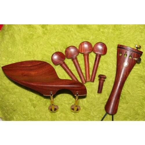 Violin rosewood accessories jean shaft chin rest is drawing board has been installed fission screw fine-tuning tail rope