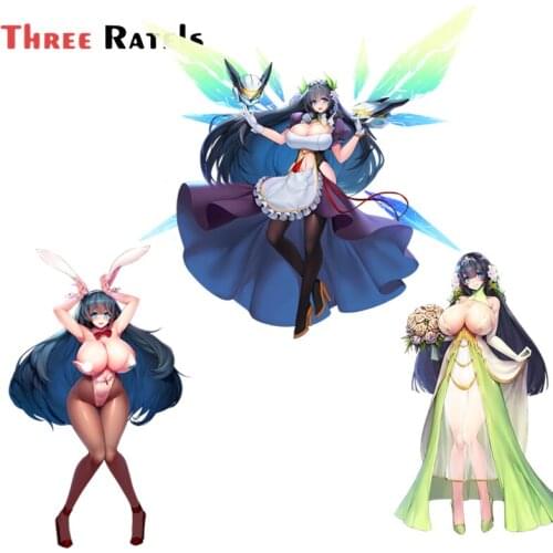 Three Ratels FC589 rabbit sexy Rhea girl last orgin Anime Game Skateboard Decal Vinyl Car Sticker Motor Auto Decor Graphics