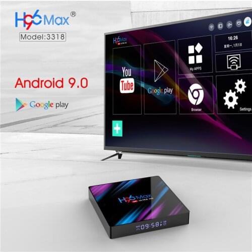 2020 Android 9.0 TV Box H96 MAX RK3318 with 5G WIFI + BT with 2G 16G / 4G 32G 64G Smart TV set Top Box