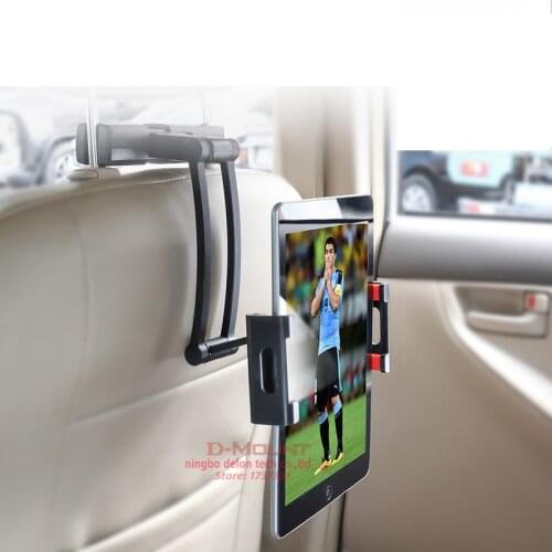 Aluminum 5" 360 rotate full motion tilt Mobile phone rack vertical tablet rack in chair neck mounted