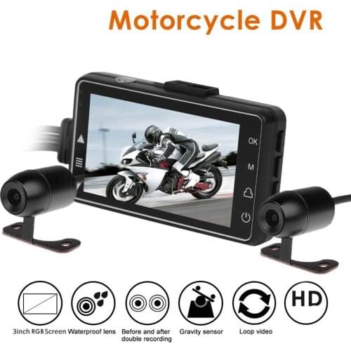 SE300 Motorcycle DVR Front+Rear Dash Camera Motorcycle Dash Cam Video Recorder Front Rear View Waterproof Motorcycle Camera
