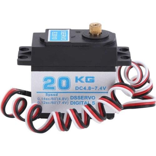 Waterproof 20Kg Metal Gear Digital High Torque Speed Servo For 1/10 1/8 SCX10III HPI TRX4 RC Crawler Buggy Truck Car Repair part