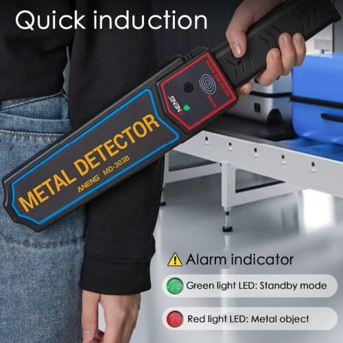 High Sensitivity Security Metal Detector Super Scanners Portable Handheld Security Metal-finder Electronic Probe Pinpointing