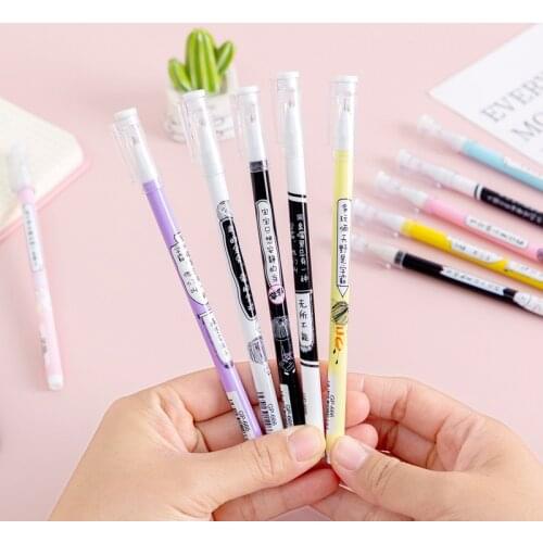 1pc Creative PA Buzzwords Personality Pen Black School Social Worker Creative Stationery Pen Wholesale