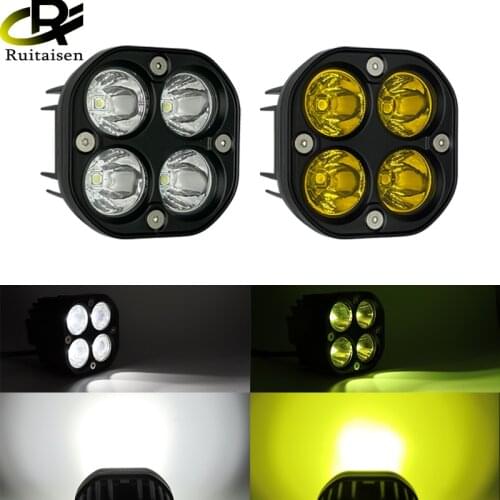 3 inch 40W Led Spotlight Work Light 12V 24V Fog Lights Driving Offroad 4X4 Led Light Bar for Truck Car ATV SUV ATV Motorcycle