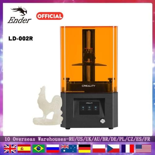 3D Printer LD-002R UV Resin 3D Printer Touchscreen 2K Resolution Ball Linear Rails Air Filtration Off-line Print 4.69*2.56*6.3in