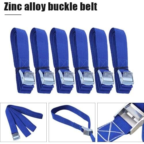 6PCS Polyester Quick Release Lashing With Buckle Tying Straps For Cargo Tie Down Car Roof Rack Luggage Kayak Carrier