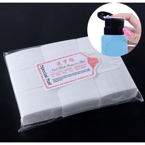 900pcs Gel Nail Polish Remover Pads Manicure Lint Free Napkins Soak Off Nail Wipes Cotton Cleaning Varnish Nail Art Tool