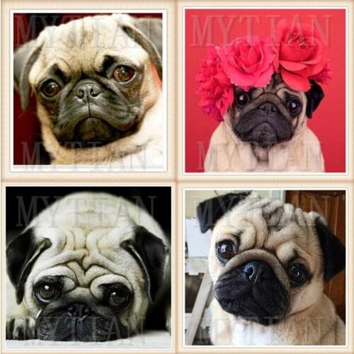 New 5d DIY Diamond Embroidery Animal Dog diamond Painting Full square/round Cross Stitch Diamond Mosaic Needlework home Decor