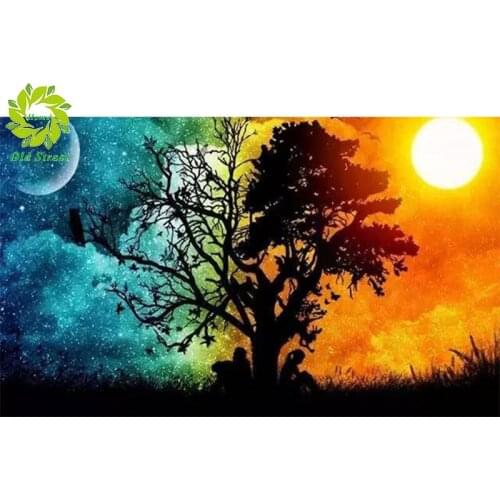 Full Square Diamond embroidery tiger DIY 3D Diamond painting Cross stitch Full Round Diamond mosaic color animals