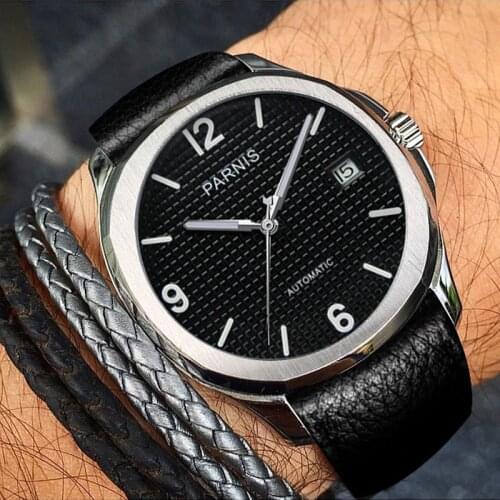 Parnis Automatic Watch Minimalist Watch Men Casual Wrist Watch Miyota Sapphire Crystal Mechanical Watches Relogio Masculino Gift