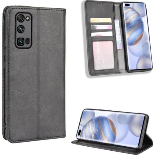 For Huawei Honor 30 Case Luxury Flip PU Leather Wallet Magnetic Adsorption Case For Huawei Honor 30 Pro Honor30 Phone Bags
