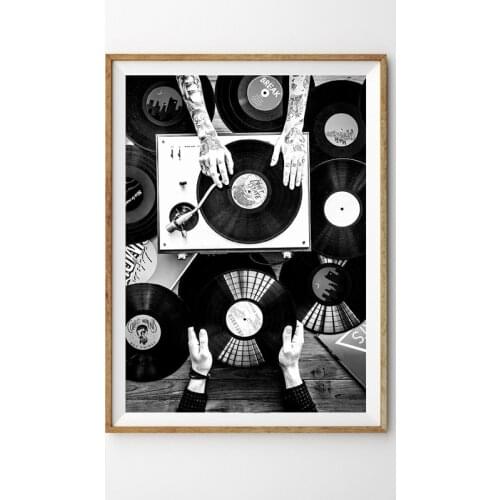 Black and White Canvas Wall Art Pictures for Home Design Vintage Retro and Nostalgic Poster Room Decoration Wall Paintings