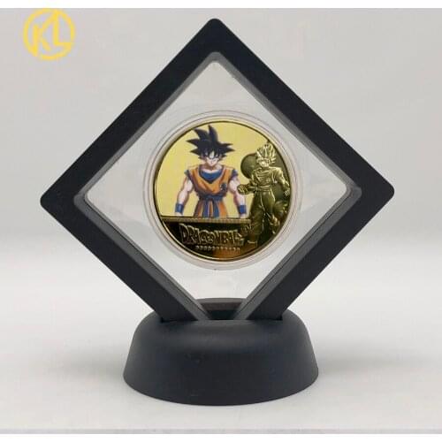 DBZ 22Designs Dragon Anime Son-Goku-Bejita-Bulma-Torankusu-Kuririn Gold Color Plated Coin