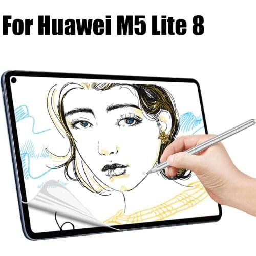 For Huawei Mediapad M5 Lite 8 JDN2-L09 Paper Like Screen Protector Anti-Skip PET Matte Protective Drawing Film For M5 Lite 8.0