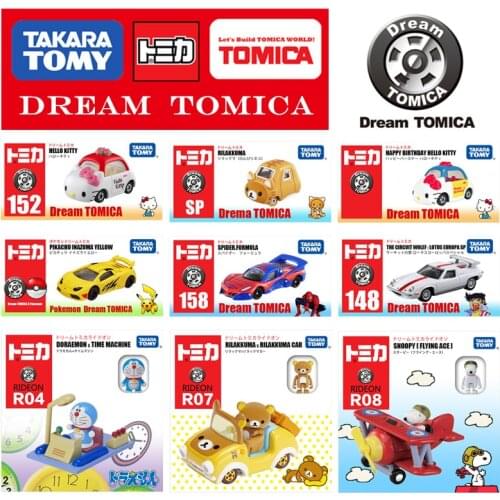 Takara TOMY Dream Tomica Anime Figure Car Collectibles Diecast Miniature Model Kit Hot Pop Kids Toys Funny Magic Baby Dolls
