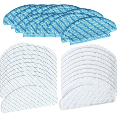 30Pcs Replacement Mopping Pads Set for ECOVACS Microfiber Mop Cloths for DEEBOT OZMO T8 AIVI/ T8 / T8+/ T9/ T9+/ N8