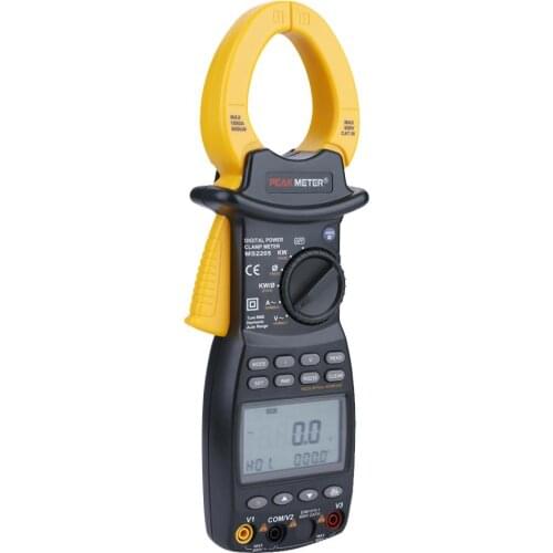 PEAKMETER MS2205 High Accuracy Digital Power Clamp Meter Three-phase power Current meter With 0.1 - 1000A Current Range