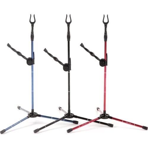 Decut Bow Archery Stand Aluminum Rack Detached Bow stand Holding for Traditional Recurve Bow and Longbow