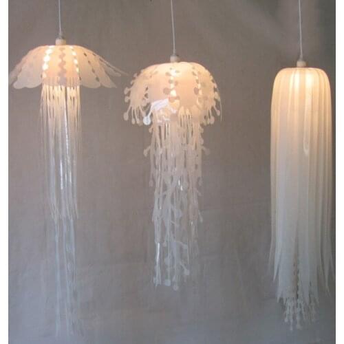 Modern pvc Jellyfish Pendant Light for living room Restaurant bedroom bar hanging lighting